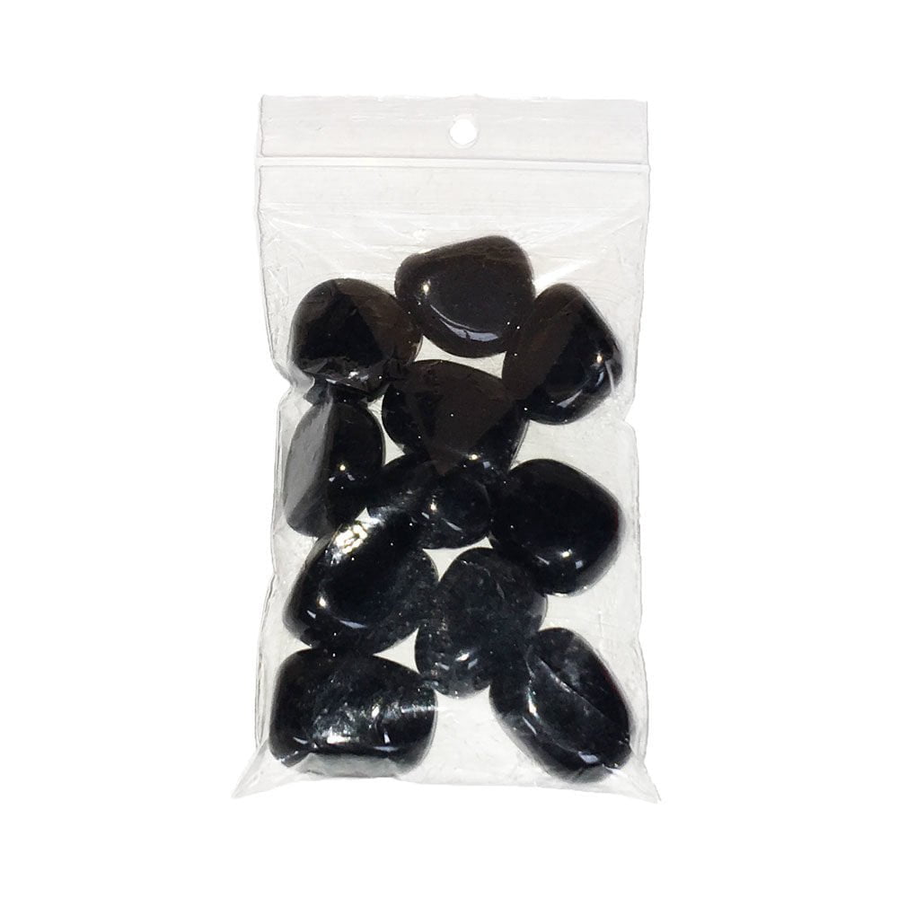 bolsa piedras rodadas obsidiana negra 250grs