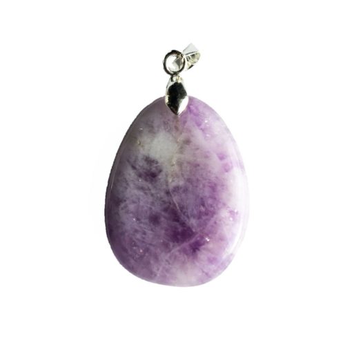 colgante amatista piedra plana