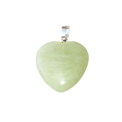 colgante jade verde pequeño corazón