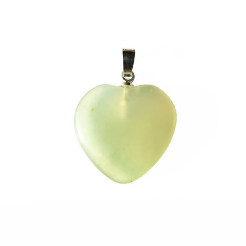 colgante jade verde pequeño corazón
