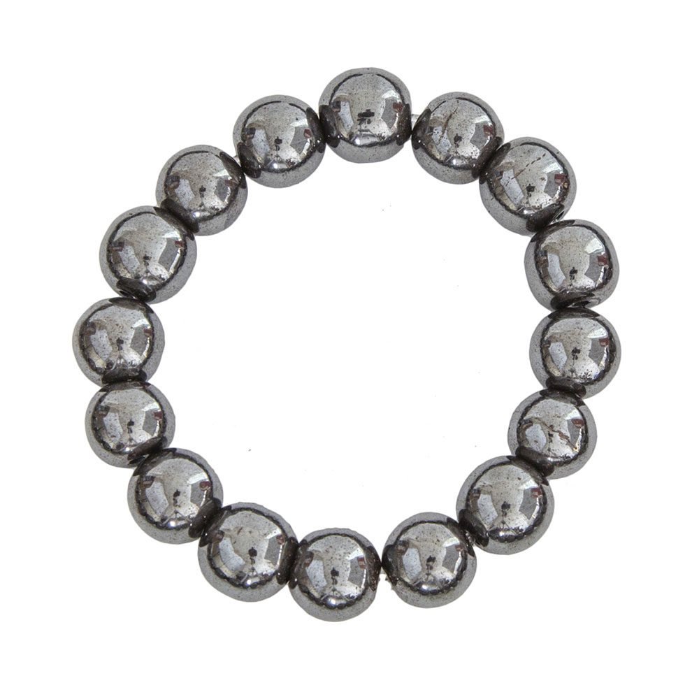pulsera hematita piedras bolas 12mm