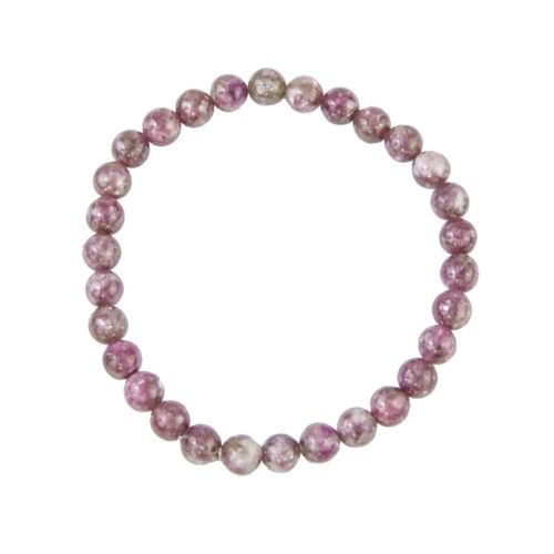 pulsera turmalina rosa piedras bolas 6mm
