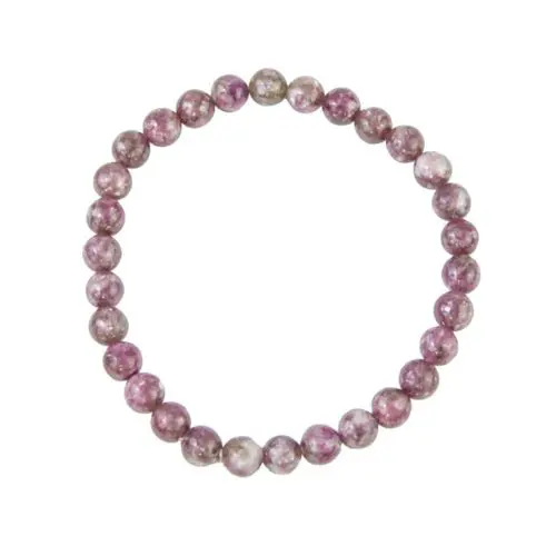 pulsera turmalina rosa piedras bolas 6mm