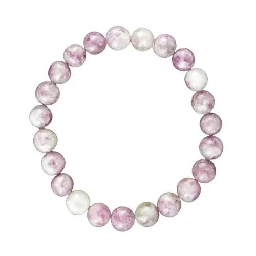 pulsera turmalina rosa piedras bolas 8mm