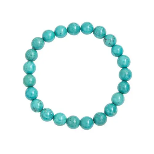 pulsera turquesa piedras bolas 8mm