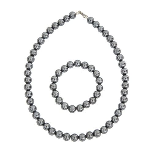 caja hematita piedras bolas 10mm