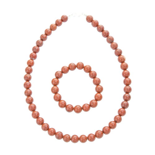 juego jaspe rojo piedras bolas 10mm