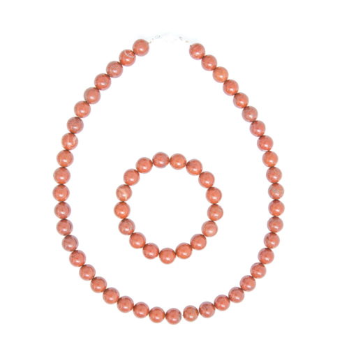 juego jaspe rojo piedras bolas 10mm