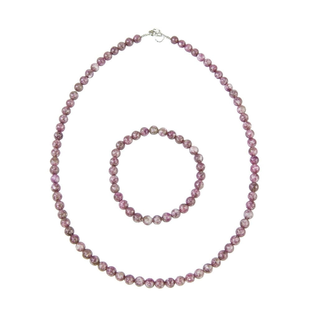 caja turmalina rosa piedras bolas 6mm