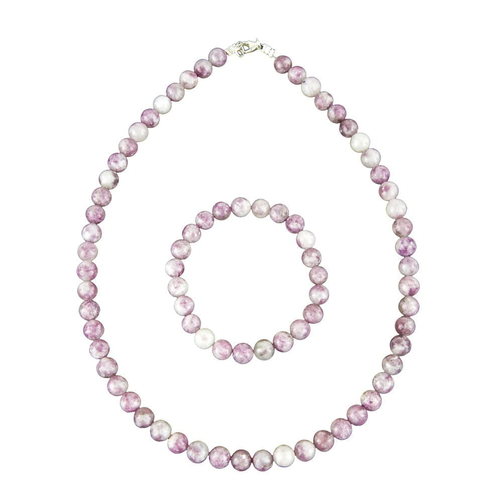 caja turmalina rosa piedras bolas 8mm