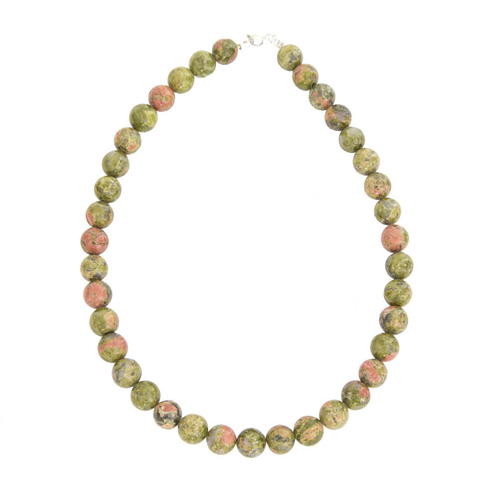 collar unakita piedras bolas 12mm