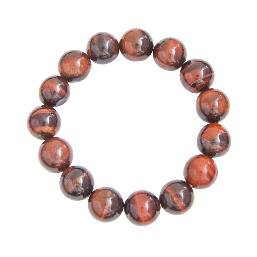 pulsera ojo de buey piedras bolas 12mm