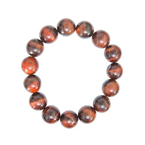 pulsera ojo de buey piedras bolas 12mm