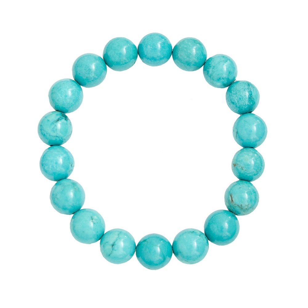 pulsera turquesa piedras bolas 10mm