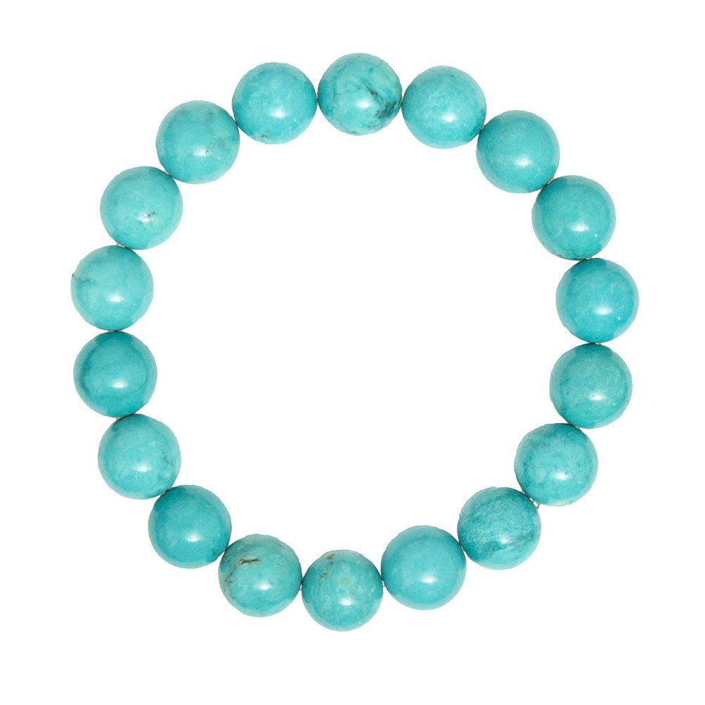pulsera turquesa piedras bolas 10mm