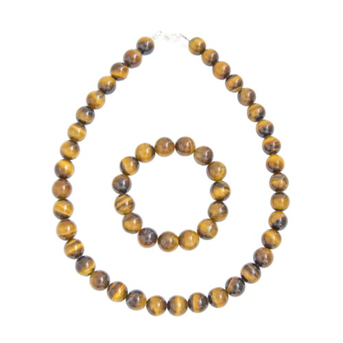 juego ojo de tigre piedras bolas 12mm