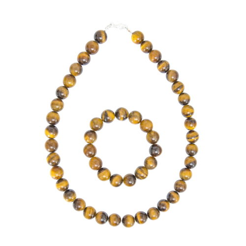 juego ojo de tigre piedras bolas 12mm