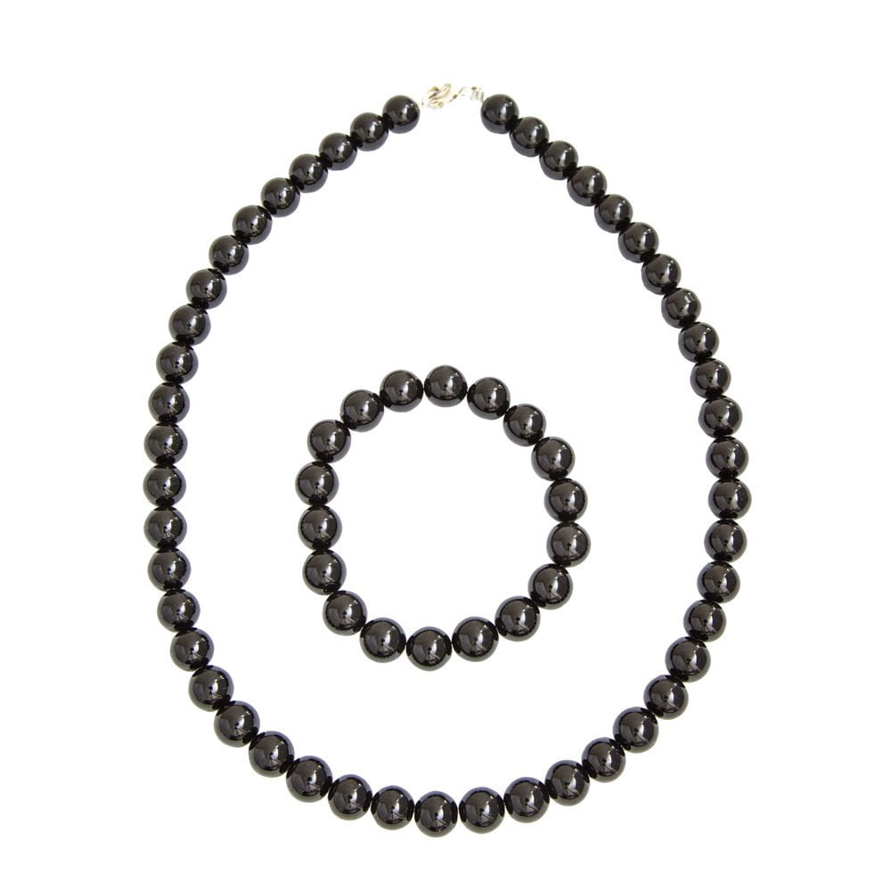 juego agata negra piedras bolas 10mm
