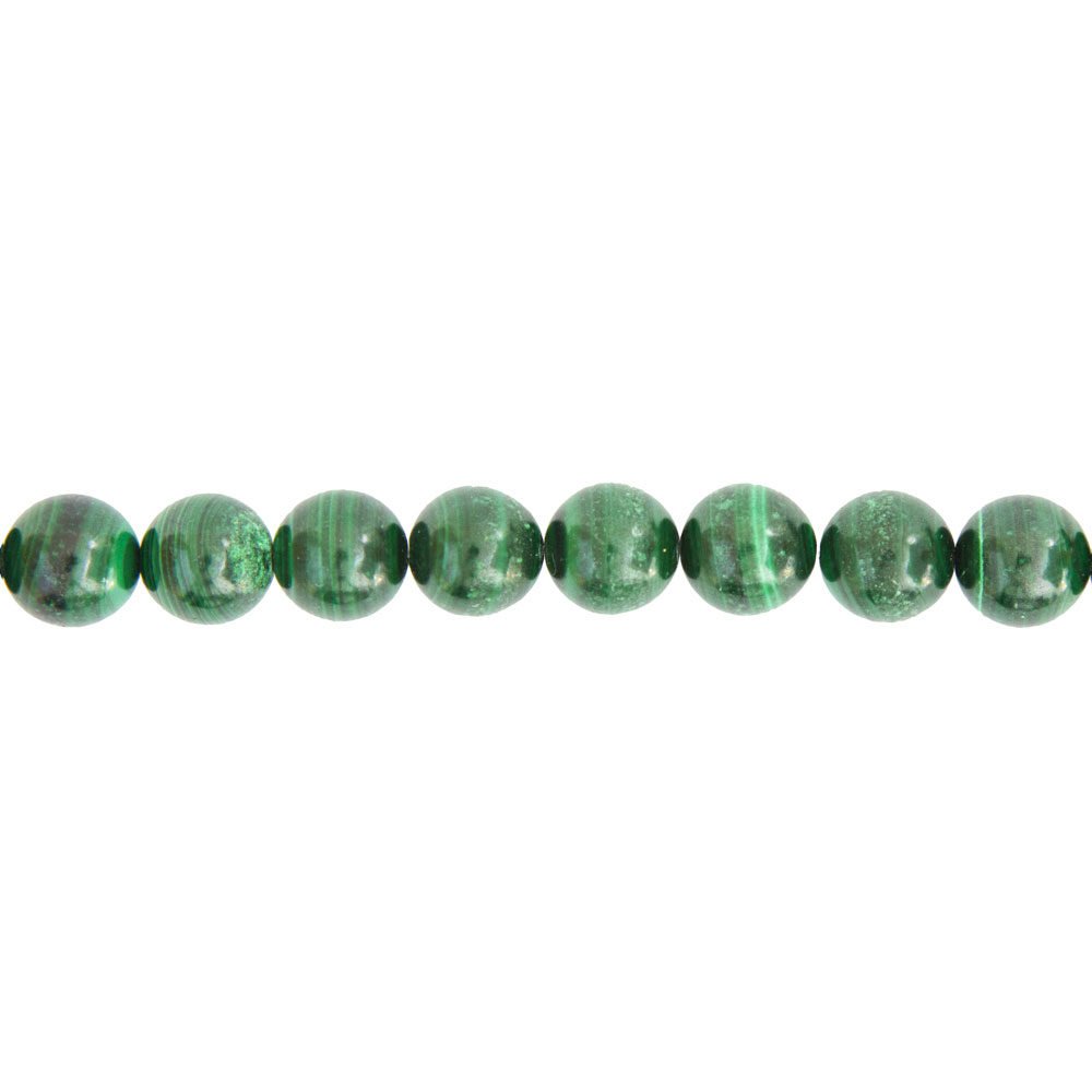 hilo malaquita piedras bolas 12mm