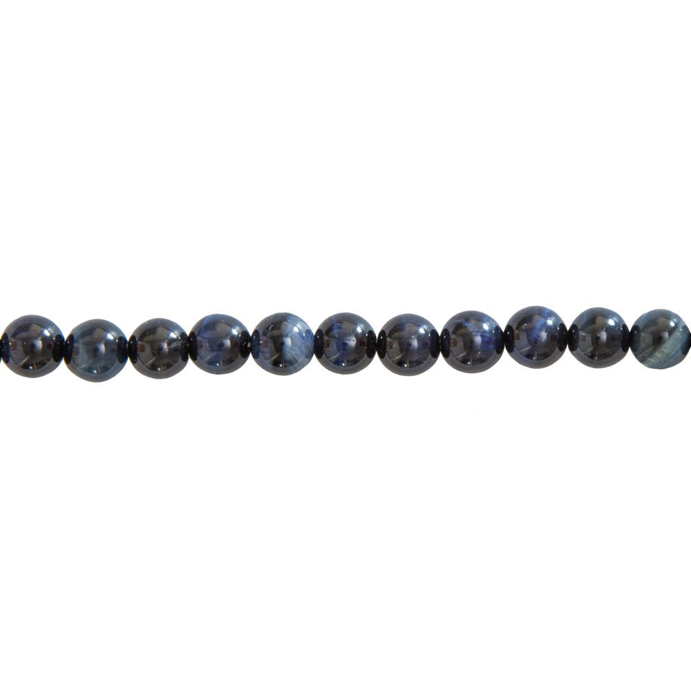 hilo ojo de halcón piedras bolas 6mm
