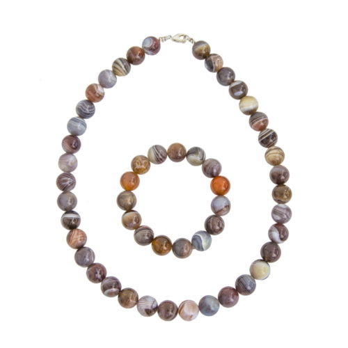 caja ágata de botsuana piedras bolas 12mm