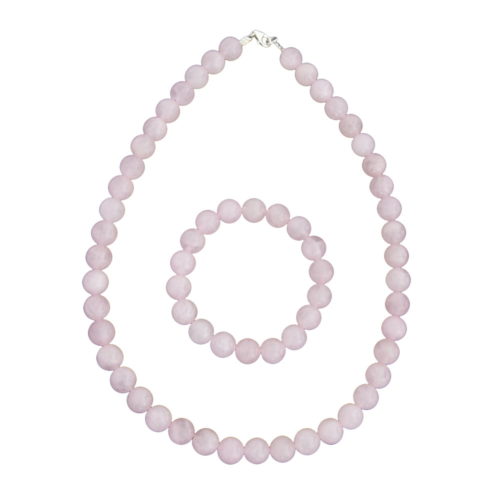 caja cuarzo rosa piedras bolas 10mm