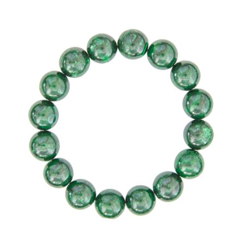pulsera malaquita piedras bolas 12mm