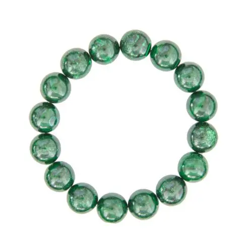 pulsera malaquita piedras bolas 12mm