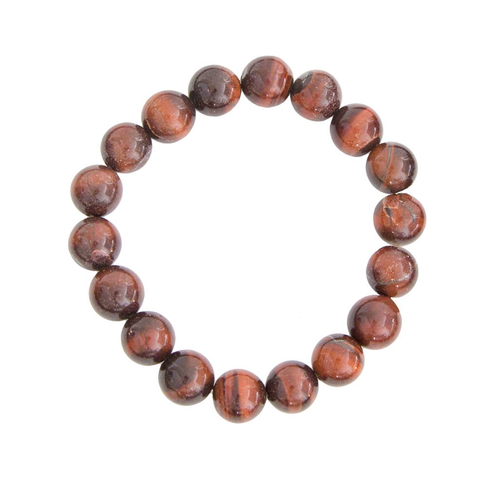 pulsera ojo de buey piedras bolas 10mm