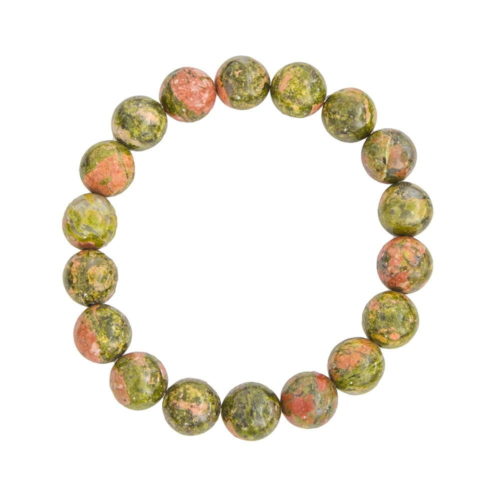 bracelet-unakite-pierres-boules-10mm