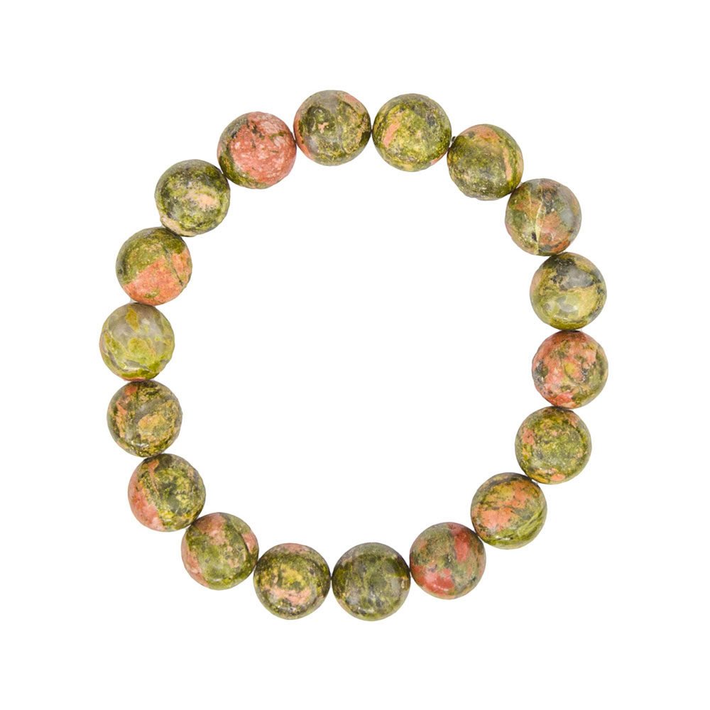 pulsera unakita piedras bolas 10mm