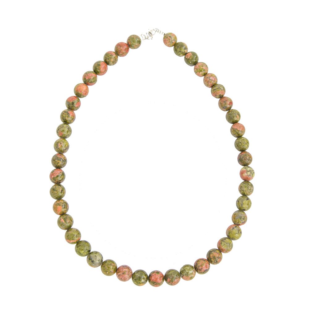 collar unakita piedras bolas 10mm
