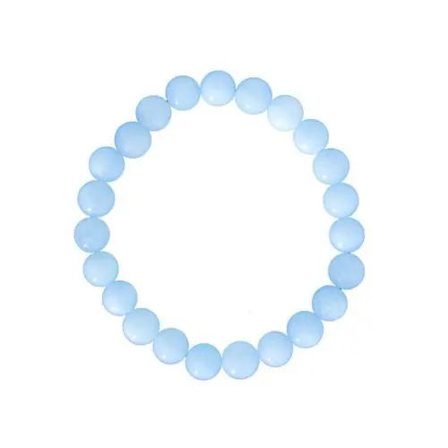 pulsera aguamarina piedras bolas 8mm