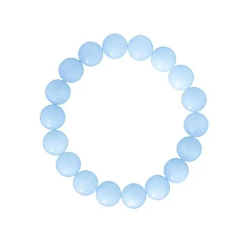 pulsera aguamarina piedras bolas 10mm