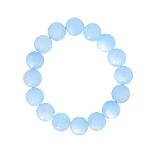 pulsera aguamarina piedras bolas 12mm