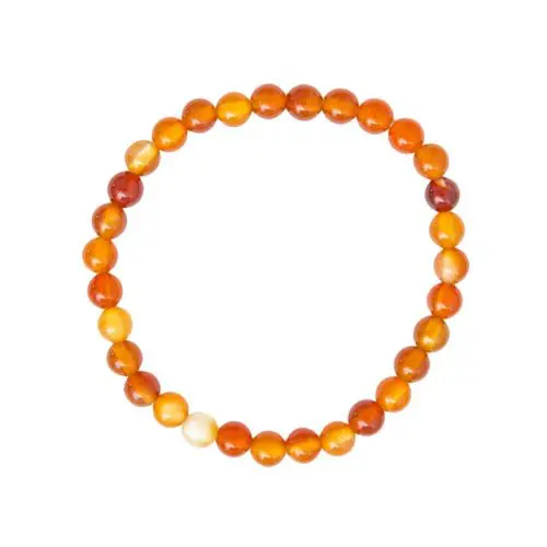 pulsera cornalina piedras bolas 6mm