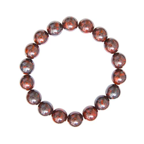 pulsera jaspe brechado piedras bolas 10mm