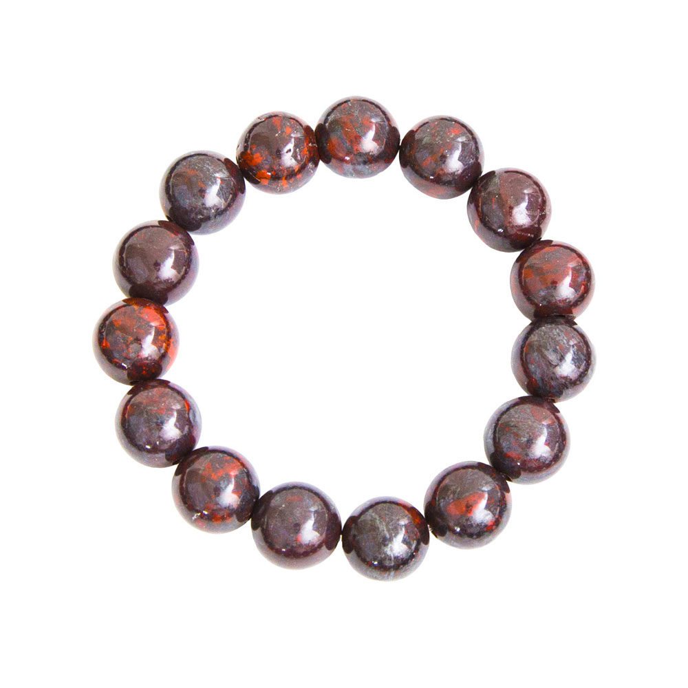 pulsera jaspe brechado piedras bolas 12mm