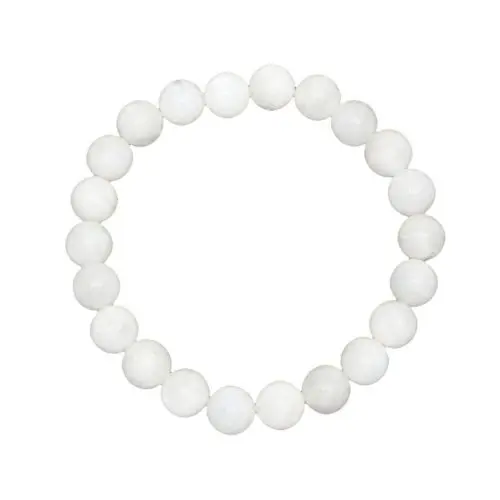 bracelet pierre de lune pierres boules 8mm
