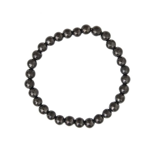 pulsera shungita piedras bolas 6mm