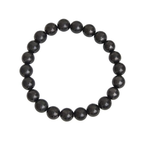 pulsera shungita piedras bolas 8mm