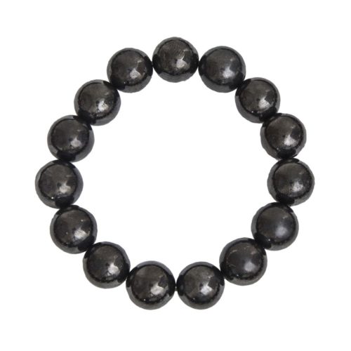pulsera shungita piedras bolas 12mm