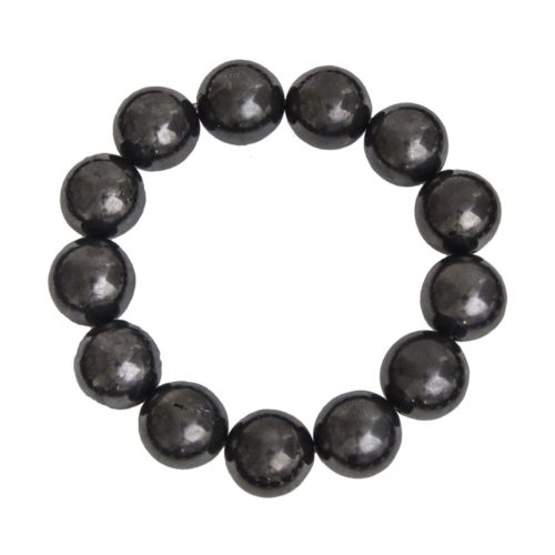 pulsera shungita piedras bolas 14mm