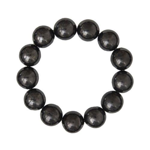 pulsera shungita piedras bolas 14mm