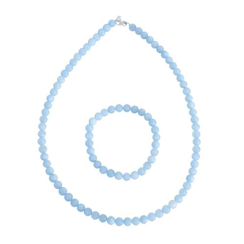 caja aguamarina piedras bolas 6mm