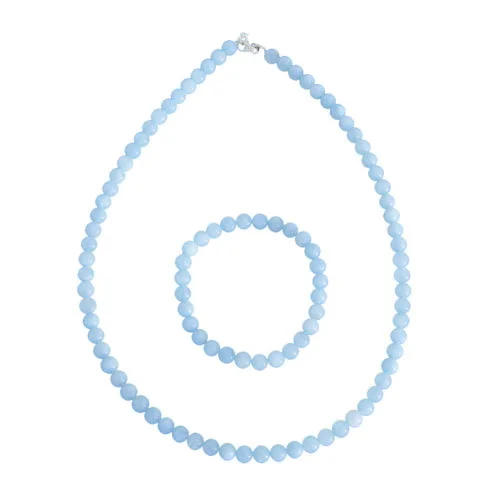 caja aguamarina piedras bolas 6mm