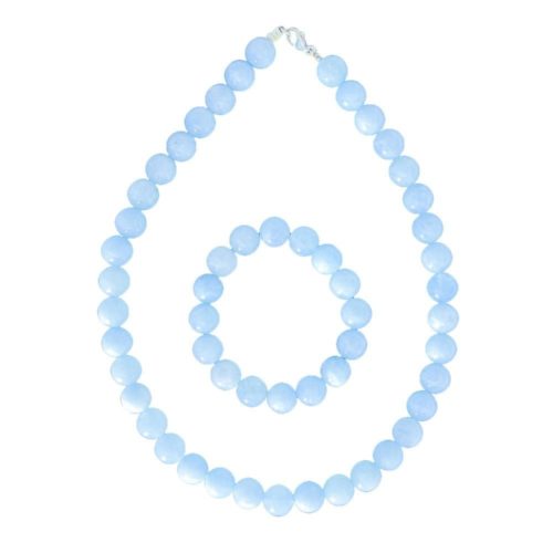 caja aguamarina piedras bolas 12mm