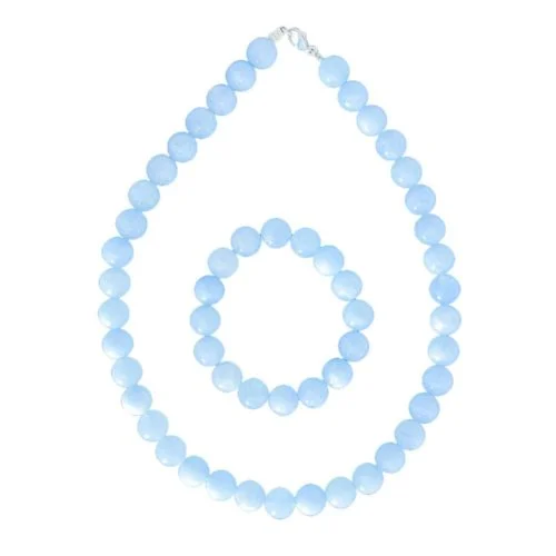 caja aguamarina piedras bolas 12mm