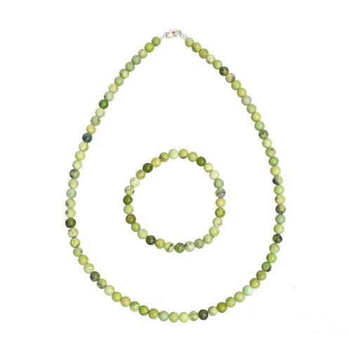 estuche crisoprasa limón piedras bolas 6mm