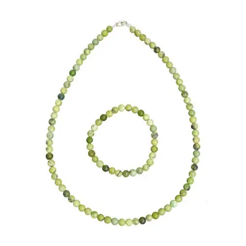 estuche crisoprasa limón piedras bolas 6mm